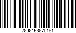 Código de barras (EAN, GTIN, SKU, ISBN): '7898153870181'