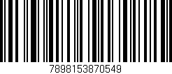 Código de barras (EAN, GTIN, SKU, ISBN): '7898153870549'