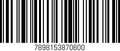 Código de barras (EAN, GTIN, SKU, ISBN): '7898153870600'