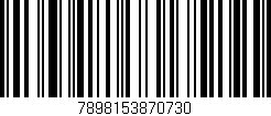 Código de barras (EAN, GTIN, SKU, ISBN): '7898153870730'