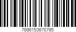Código de barras (EAN, GTIN, SKU, ISBN): '7898153870785'