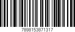 Código de barras (EAN, GTIN, SKU, ISBN): '7898153871317'