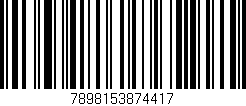 Código de barras (EAN, GTIN, SKU, ISBN): '7898153874417'