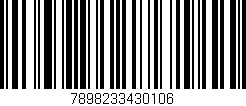 Código de barras (EAN, GTIN, SKU, ISBN): '7898233430106'