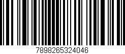 Código de barras (EAN, GTIN, SKU, ISBN): '7898265324046'