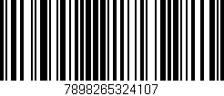 Código de barras (EAN, GTIN, SKU, ISBN): '7898265324107'