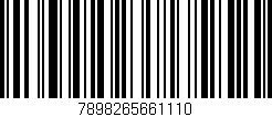 Código de barras (EAN, GTIN, SKU, ISBN): '7898265661110'