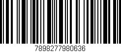 Código de barras (EAN, GTIN, SKU, ISBN): '7898277980636'