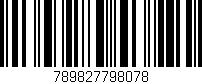 Código de barras (EAN, GTIN, SKU, ISBN): '789827798078'