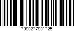 Código de barras (EAN, GTIN, SKU, ISBN): '7898277981725'