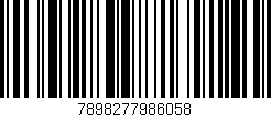 Código de barras (EAN, GTIN, SKU, ISBN): '7898277986058'
