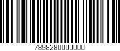 Código de barras (EAN, GTIN, SKU, ISBN): '7898280000000'