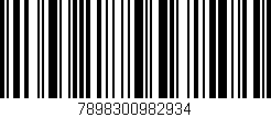 Código de barras (EAN, GTIN, SKU, ISBN): '7898300982934'