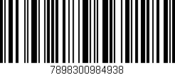 Código de barras (EAN, GTIN, SKU, ISBN): '7898300984938'
