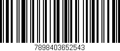 Código de barras (EAN, GTIN, SKU, ISBN): '7898403652543'