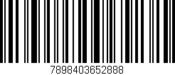 Código de barras (EAN, GTIN, SKU, ISBN): '7898403652888'