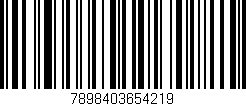 Código de barras (EAN, GTIN, SKU, ISBN): '7898403654219'