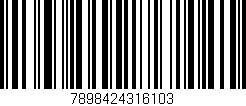 Código de barras (EAN, GTIN, SKU, ISBN): '7898424316103'