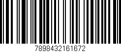 Código de barras (EAN, GTIN, SKU, ISBN): '7898432161672'