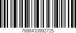 Código de barras (EAN, GTIN, SKU, ISBN): '7898433992725'