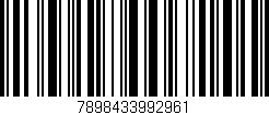 Código de barras (EAN, GTIN, SKU, ISBN): '7898433992961'