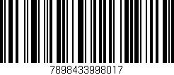 Código de barras (EAN, GTIN, SKU, ISBN): '7898433998017'