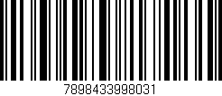 Código de barras (EAN, GTIN, SKU, ISBN): '7898433998031'