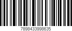Código de barras (EAN, GTIN, SKU, ISBN): '7898433998635'