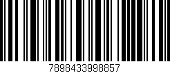 Código de barras (EAN, GTIN, SKU, ISBN): '7898433998857'