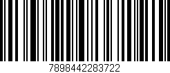 Código de barras (EAN, GTIN, SKU, ISBN): '7898442283722'