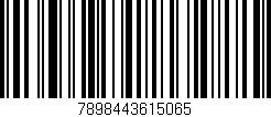 Código de barras (EAN, GTIN, SKU, ISBN): '7898443615065'