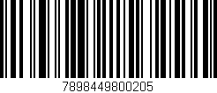 Código de barras (EAN, GTIN, SKU, ISBN): '7898449800205'