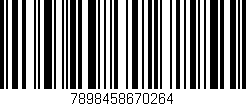 Código de barras (EAN, GTIN, SKU, ISBN): '7898458670264'