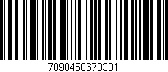 Código de barras (EAN, GTIN, SKU, ISBN): '7898458670301'