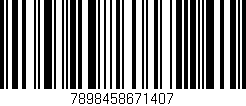 Código de barras (EAN, GTIN, SKU, ISBN): '7898458671407'