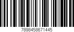 Código de barras (EAN, GTIN, SKU, ISBN): '7898458671445'