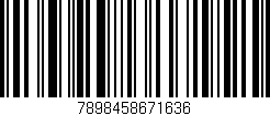 Código de barras (EAN, GTIN, SKU, ISBN): '7898458671636'
