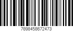 Código de barras (EAN, GTIN, SKU, ISBN): '7898458672473'