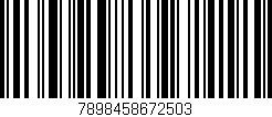 Código de barras (EAN, GTIN, SKU, ISBN): '7898458672503'