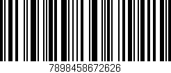 Código de barras (EAN, GTIN, SKU, ISBN): '7898458672626'