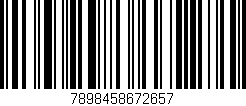 Código de barras (EAN, GTIN, SKU, ISBN): '7898458672657'