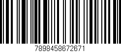 Código de barras (EAN, GTIN, SKU, ISBN): '7898458672671'