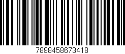 Código de barras (EAN, GTIN, SKU, ISBN): '7898458673418'