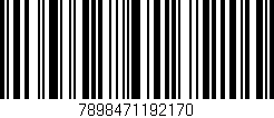 Código de barras (EAN, GTIN, SKU, ISBN): '7898471192170'