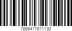 Código de barras (EAN, GTIN, SKU, ISBN): '7898477871130'