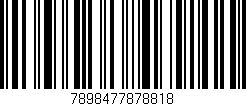 Código de barras (EAN, GTIN, SKU, ISBN): '7898477878818'