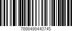 Código de barras (EAN, GTIN, SKU, ISBN): '7898488440745'