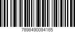 Código de barras (EAN, GTIN, SKU, ISBN): '7898490094165'