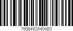 Código de barras (EAN, GTIN, SKU, ISBN): '7898492640483'
