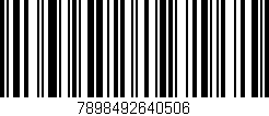 Código de barras (EAN, GTIN, SKU, ISBN): '7898492640506'